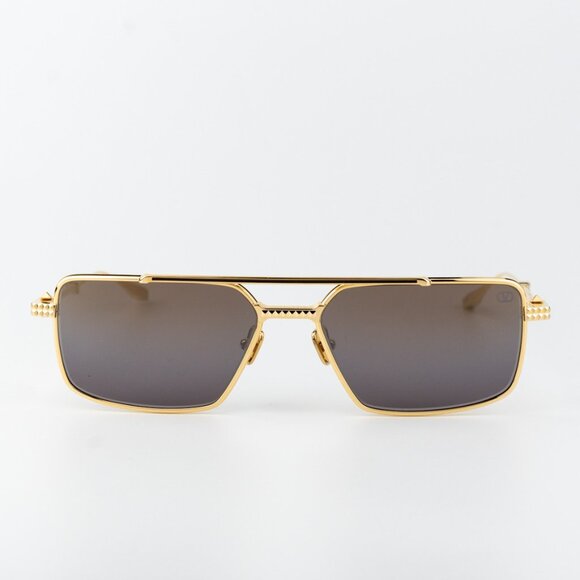 Valentino Women Sunglasses Gold Brown Gradient Mirror Pilot V-SEI VLS 111B 58 - Picture 3 of 14